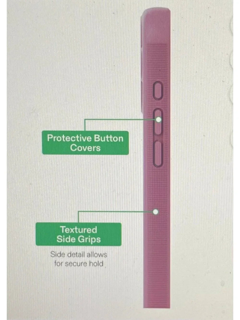 Onn Case for iPhone 17 Pink/Frosted Clear